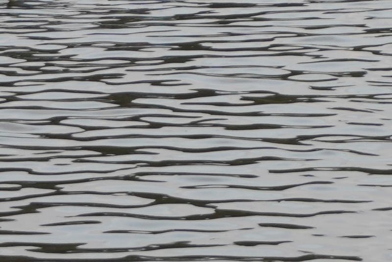Kayaker: detail of water surface