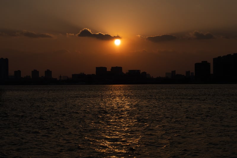 Sunset over the Huangpu