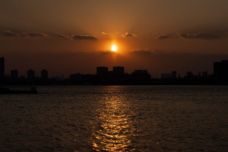 Sunset Over the Huangpu